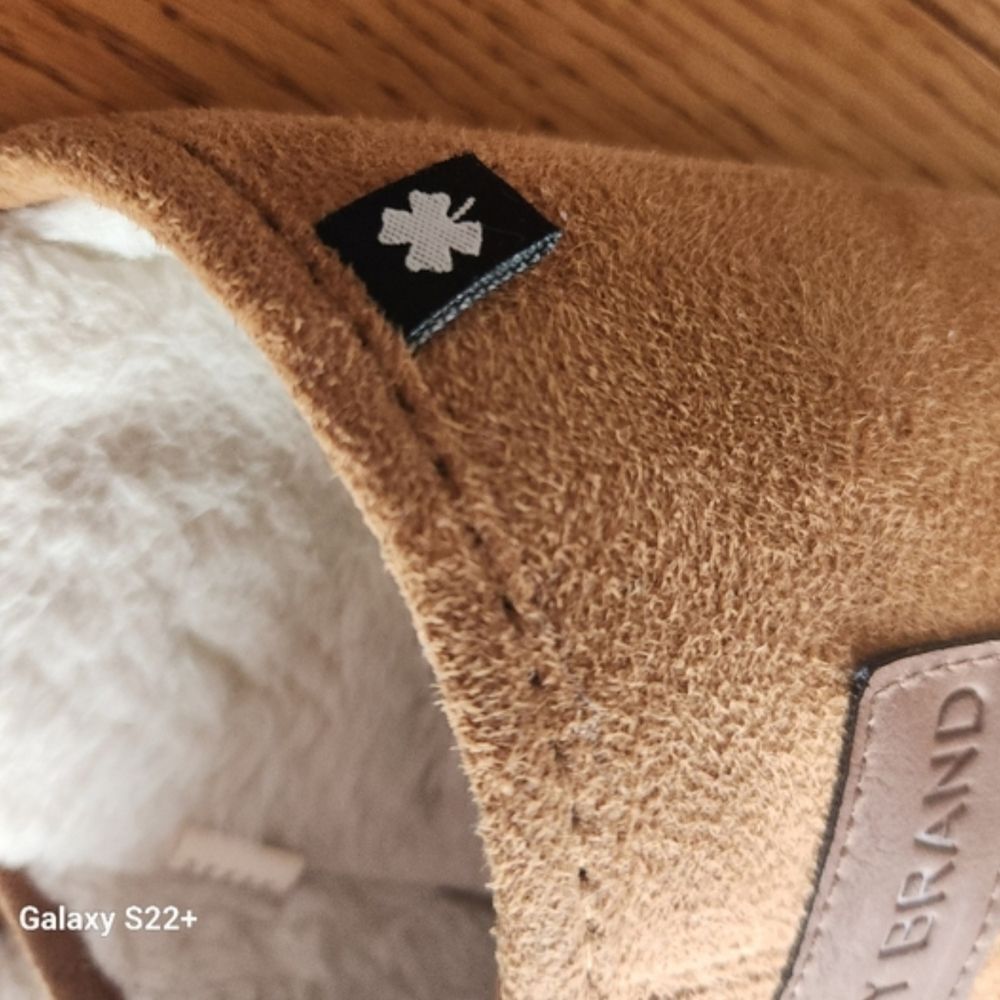 Lucky Brand Tan Suede Slip-On Slippers - Picture 5 of 12